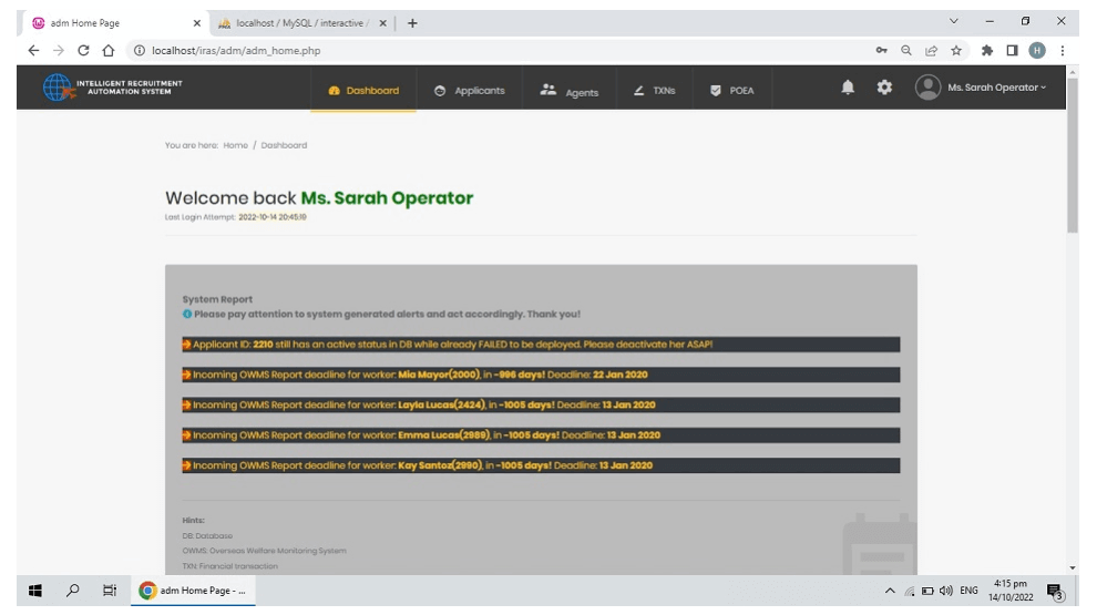 Portfolio Web Application Development project - Manpower Agency Website