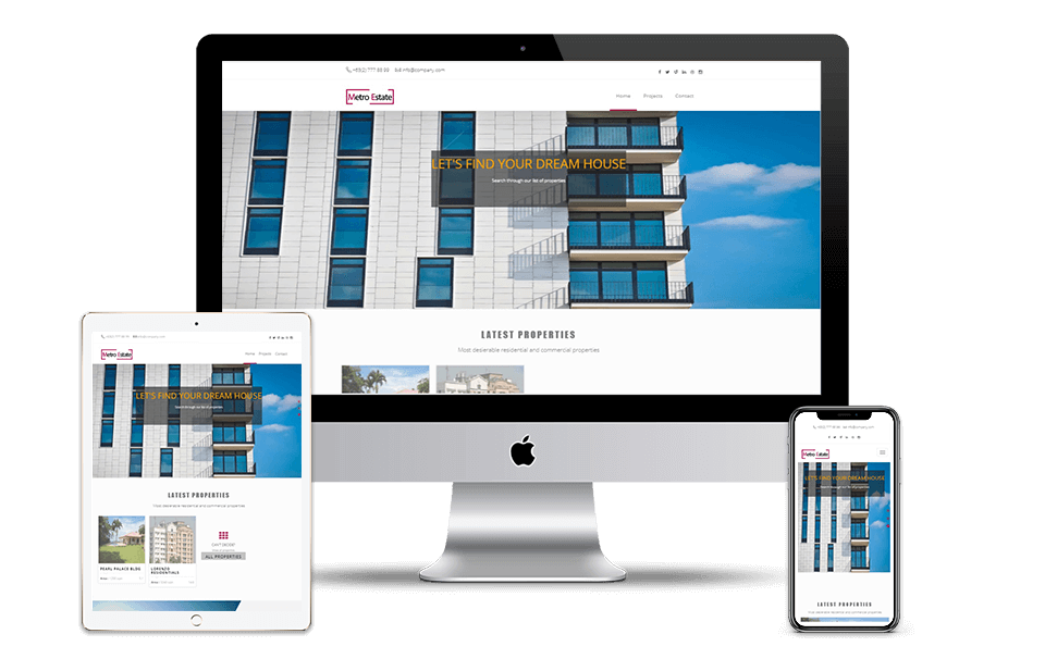 Portfolio Web Application Development project Realestate