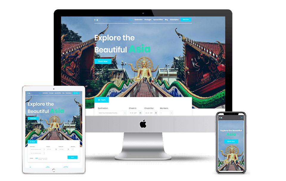 Portfolio Web Application Development project Travel and Tour